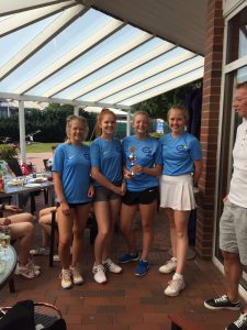 Unsere A Juniorinnen sind am 27.08,2016 auf unserer Anlage Weser- Ems-Meister 2016 geworden.